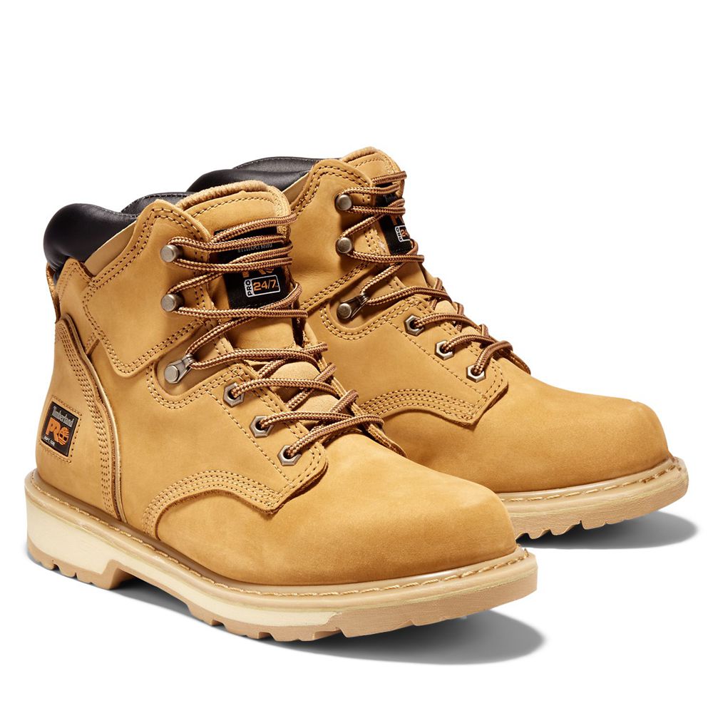 Timberland Mens Work Boots PRO® Pit Boss 6\" Soft Toe - Brown - India MF1532907